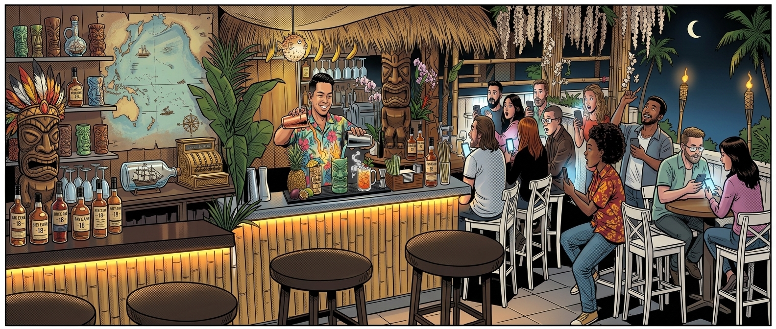 Cocktail Offers Happy Hours Sheffield | Bamboo Door Tiki Bar Image